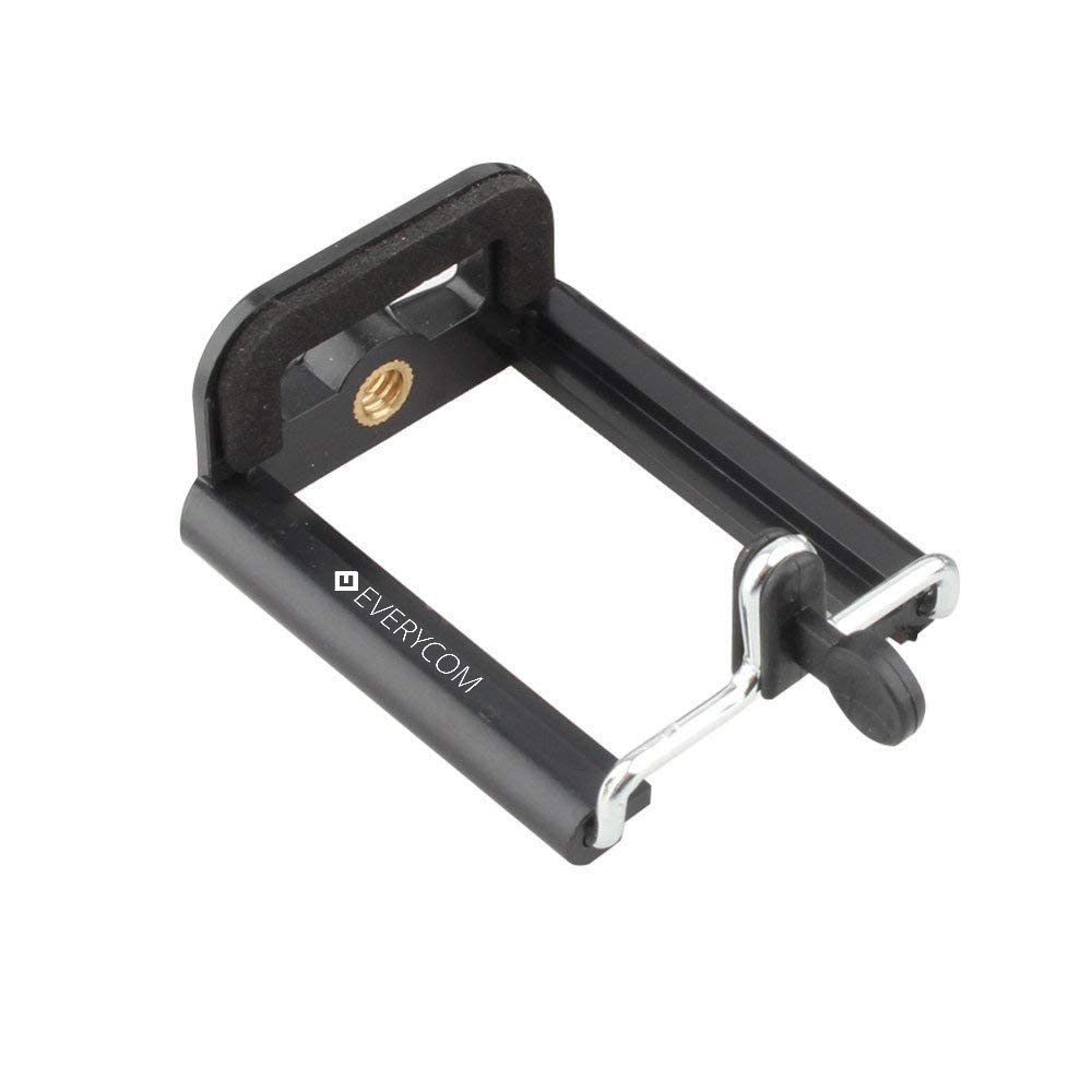Everycom Tripod Phone Smartphone Mount Adapter Clip Holder Adjustable Bracket for Mini & Professional Tripod (Black) (B07YDDSRRF) Amazon Price History, Amazon Price Tracker