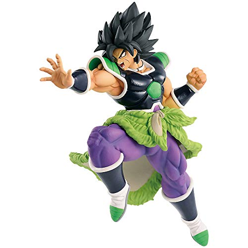 Banpresto Broly: ~9.1 Dragonball Super - Broly x Ultimate Soldiers - The Movie Statue Figurine + 1 Official Dragonball Trading Card Bundle Vol. I (38905)