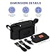 PILLANI Stroller Organizer with Cup Holder & Phone Bag, Non-Slip Straps, Fits Nuna Uppababy Doona Bob Mompush and Pet Stroller