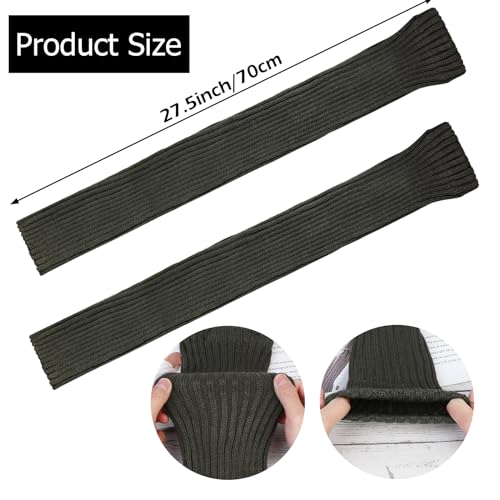 Image of XEPST 2 Pairs Leg Warmers for Women, High Boot Cuffs Knitted Boot Topper Warmers Over Knee Footless Socks for Winter Warmer
