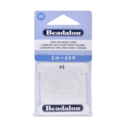 Beadalon Silk Thread, Size #2, .45 mm / .018 in,