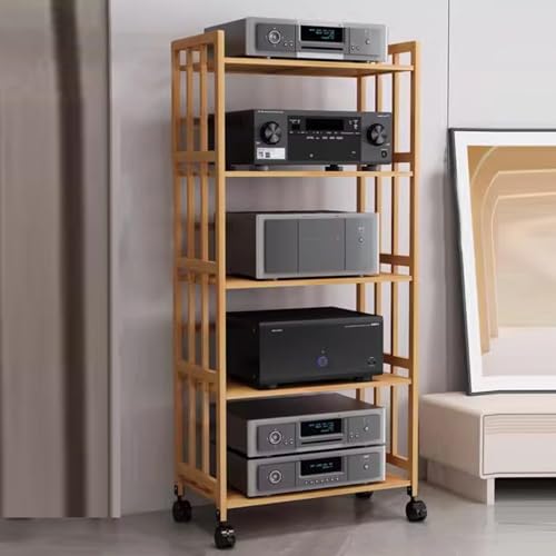 �I�[�f�B�I���b�N�^���[�A 2/3/4/5�i���f�B�A�X�^���h/�I�[�f�B�I�X�e���I���b�N�A���ϋv���_���X�s�[�J�[�}�E���g�u���P�b�g�A�����\�ȒI�t���I�[�f�B�I���b�N�X�^���h�^���[/�L���r�l�b�g(Color1,5 Tier/55cm(21.7inch) long