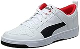 Puma Rebound LayUp Lo SL PUMA Unisex Rebound Layup Lo SL Sneaker, White-Black-High Risk Red, 44.5 EU