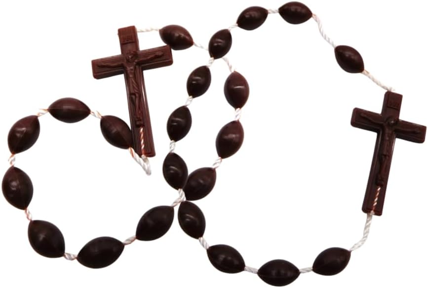 Westmon Works Rosary Bracelet Pack Plastic Rosaries Nylon Cords Bundle Gift Set for First Communion, Pack of 2 image 3