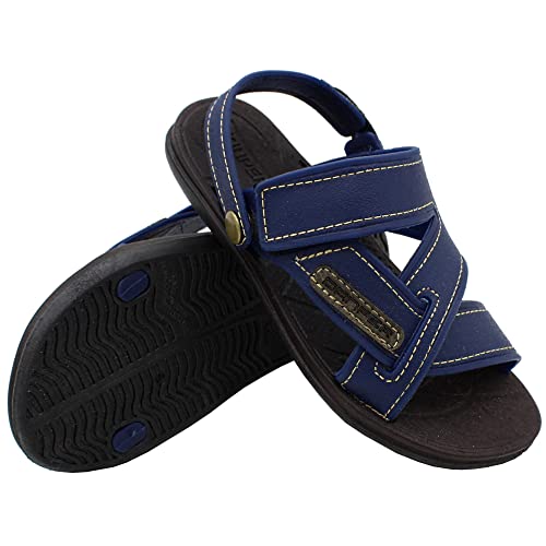 Sandália Masculina Infantil Menino Danper Marinho Papete Cor:Azul;Tamanho:29/30;Gênero:Homem