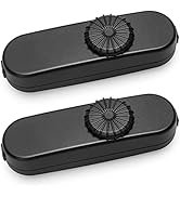 Inline Lamp Switch 2 Pack, Full Range Rotary Dimmer Switch, Black Cord Switch Replacement for Tab...