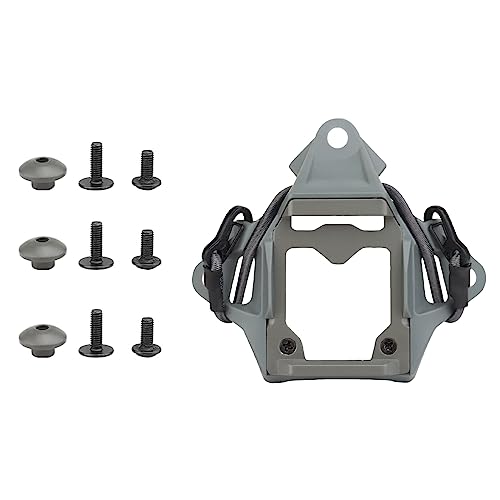 Casco táctico NVG mount shroud de acero gris para solucionar vibraciones en soporte de cámara