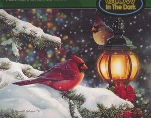 Bits and Pieces Yuletide Greetings by Russell Cobane 1000 Glow in The Dark Puzzle