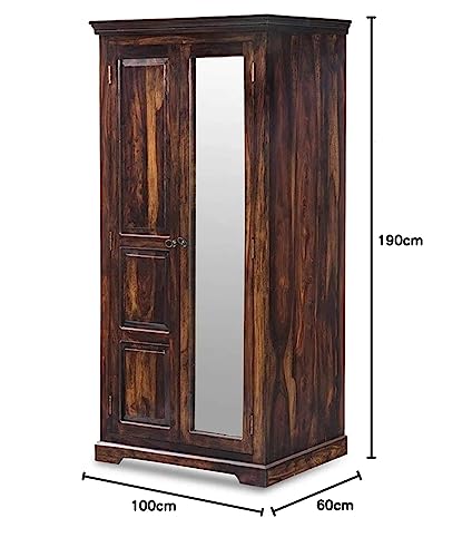 Image of Sheesham Solid Wood Jaipur Storage Wardrobe