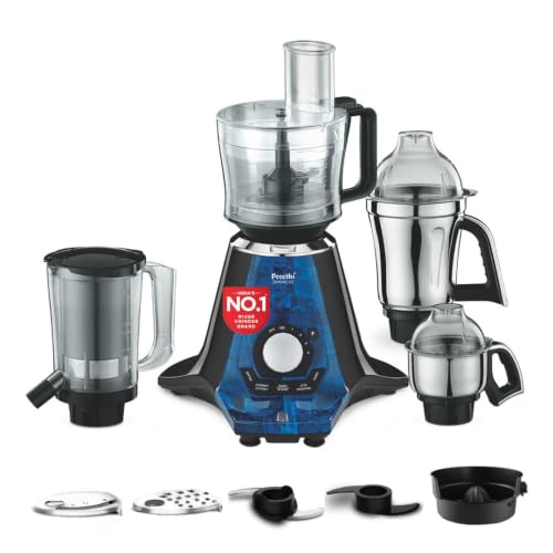 Preethi Zodiac 2.0 1000 Watts, Smart Mixer Grinder, 4 Jars (1 Foo...