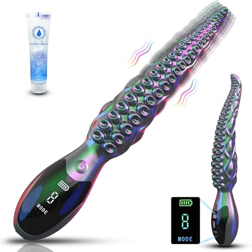 Gode vibromasseur femme clitoridien puissant avec écran LED et 9 modes pour couple et débutante