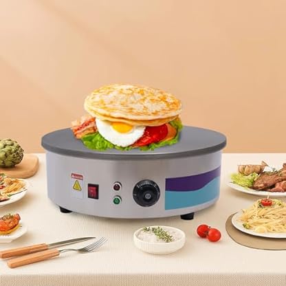 Elektrische Crepe Maker Crepesgerät Crepesplatte Crepeseisen Crepespfanne Antihaft Pancake Maker Pfannkuchen 2800w – Bild 7