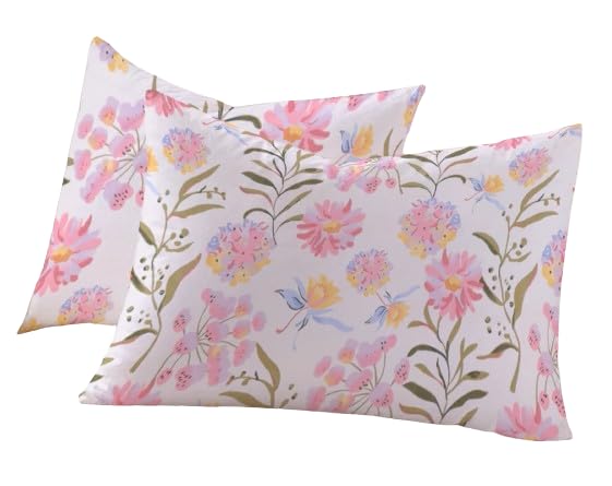 Image of RD TREND 210 TC Premium Glace Cotton Assorted King Size Printed Floral Design Pillow Cover -18 inchX28 inch Inches,(Pack of 6) of Any 12 Pieces Color Multi-6