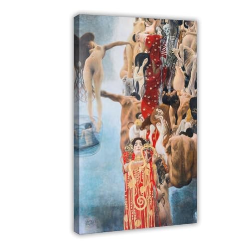 Impression sur toile Medicine Gustav Klimt pour bureau élégant