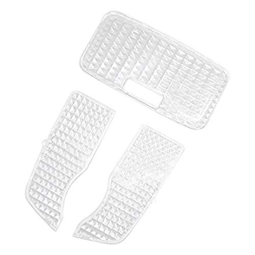 Jkjhbhged 3Pcs Car Crystal Clear Interior Map Dome Light Reading Light Cover for Prius 2010-2015, transparent, 370966
