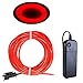 Balabaxer Rot EL Draht, 3M Neon Kabel Mit Batterie Trafo, Leuchtet Electroluminescent, für Partys, Halloween. Kunstblut,Halloween günstig Kaufen-Balabaxer Rot EL Draht, 3M Neon Kabel Mit Batterie Trafo, Leuchtet Electroluminescent, für Partys, Halloween.