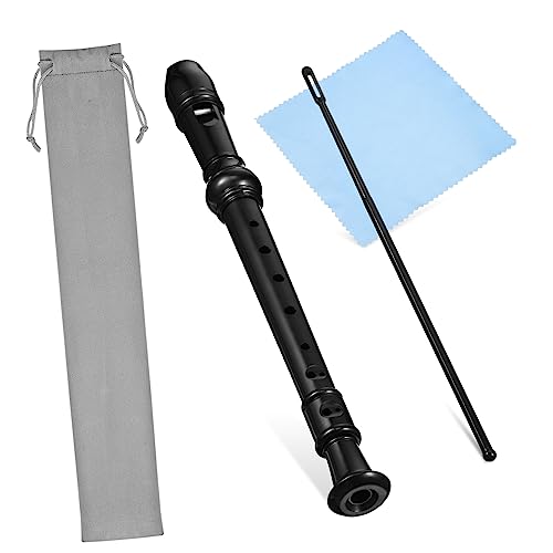 Kisangel 1 Set 8 Recorder Set Cleaning Swab Sticks Clarinet Flute 8 Hole Cleaner Flutes for Beginners Teens Instruments Kit Musical Instruments Recorder Instrument 8 Hole Flute Flannel