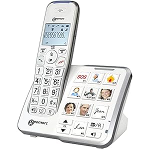 Geemarc AmpliDECT 295 grote toetsen telefoon met 10 directe composietoetsen en optische oproepweergave op het…