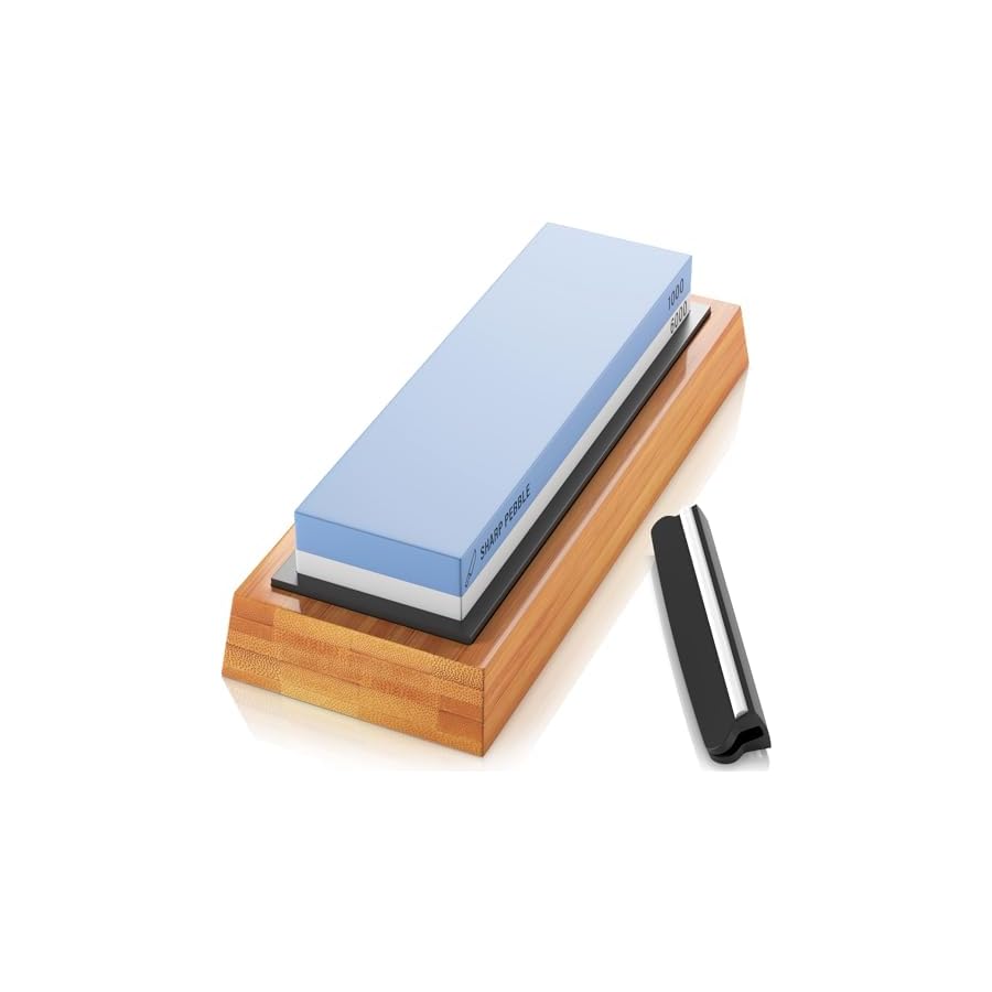 Sharp-Pebble-Premium-Whetstone-Knife-Sharpening-Stone-2-Side-Grit-10006000-Waterstone-Whetstone-Knife-Sharpener-NonSlip-Bamboo-Base-Angle-Guide Sharp Pebble Premium Whetstone Knife Sharpening Stone 2 Side Grit 1000/6000 Waterstone- Whetstone Knife Sharpener- NonSlip Bamboo Base & Angle Guide