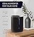GENIANI Cool Mist Air Humidifiers for Bedroom, Plants, and Large Rooms - Quiet Humidifiers for Baby Room with Auto Shut Off & Night Light (3.9L, Black)
