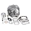 GOOFIT 110cc 125cc Culasses de cylindre avec joints pistons Ensemble culasse bougie d’allumage et ensemble de montage Remplacement pour motocross scooter et dirt bike ATV Go kart
