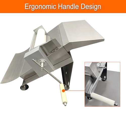 Intsupermai SMS056928 Manual Dough Sheeter 16.5 Inch Pastry Dough Roller Machine Stainless Steel Dough Press Sheeter Fondant Sheeter thumb #4