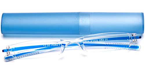 MTS Kompakte randlose Lesebrille Lesehilfe mit Etui, 2,00 Dioptrien, 1 Stück Cover