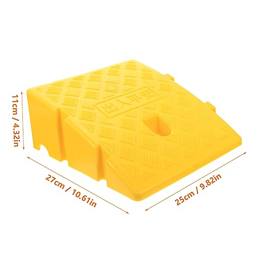 minkissy Tapete de rampa triangular de pendiente 1 pieza rampa de plástico para uso exterior para autos y motocicletas adecuado para entradas y puertas miniatura 2