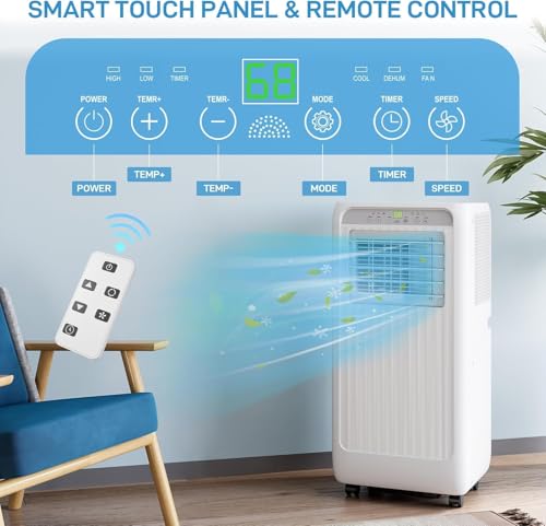 Image of Garvee 10000 BTU Portable Air Conditioner Cooling, Quiet Sleep Mode