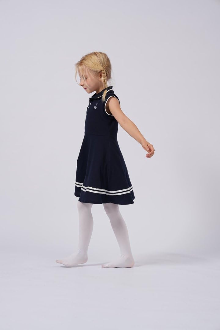 Lot de 3 collants pour filles - Collants enfants en microfibre pour uniforme scolaire, ballet et usage quotidien - Âge 2-13 ans - 4