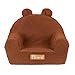 Flumi Personalisierte Kindersessel – Babysessel - Kindersitz fur Kinderzimmer Spielzimmer – Sessel mit Gravur Kindername (Lammfell schokobraunes)