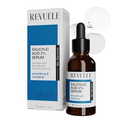 REVUELE Siero Viso Acido Salicilico 2% – Trattamento Purificante Mirato, Libera i Pori, Riduce Sebo e Imperfezioni, Affina la Grana della Pelle, 30 ml