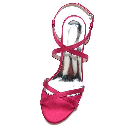 Open Toe Satin Strappy Block Heels Wedding Shoes for Bride Low Heels White Bridal Shoes Ankle Strap White Heels Prom Evening Party Dress Shoes Pumps for Women2