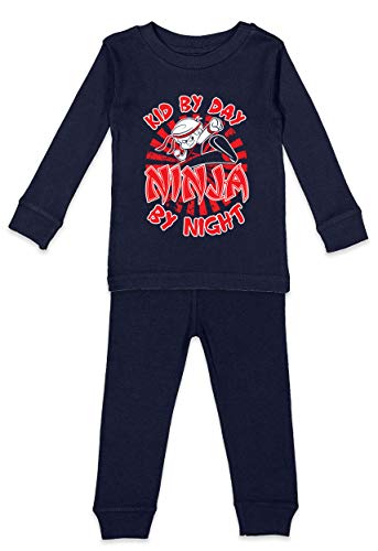 Haase Unlimited Kid By Day Ninja By Night - Nap Sleepy Kids Shirt & Pants Set