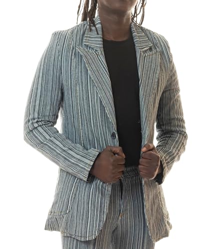 Veste pour homme des années 70 à rayures pour soirée rétro