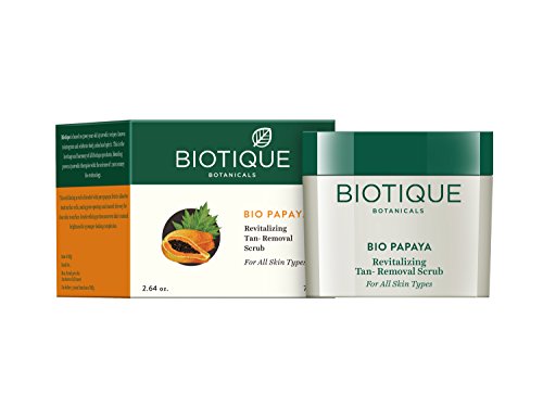 Image of Biotique Bio Dandelion Visibly Ageless Serum, 40 ml And Biotique Bio Papaya Revitalizing Tan Removal Scrub, 75g