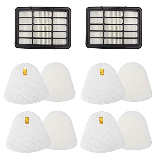 Eztronics Corp 2 + 4 Pack Vacuum Filters Replacement Compatible for Shark Navigator Lift-Away NV350, NV351, NV352, NV355, NV356E, NV357, NV360, NV370, NV391, UV440, UV490, UV540,XFF350 XHF350