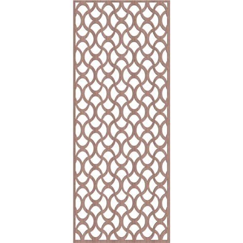 Image of Resort Decorative Pierced Fretwork Wood Wall Panels, 17 3 /8 inchW x 44 3 /8 inchH x 3 /8 inchT, Walnut