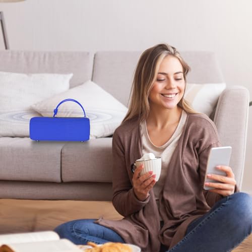 Image of PEICHENG Bluetooth Speaker, Portable Wireless Clear Loud Stereo Sound IPX5 Waterproof with RGB Lights BT5.3 Long Playtime TWS Pairing,for Home Party Outdoor Beach,Great Gift Choice (Blue)