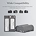 Hisewen EN-EL3e Battery 2-Pack 2600mAh and LED Charger for Nikon D50, D70, D70s, D80, D90, D100, D200, D300, D300S, D700 Digital SLR Cameras