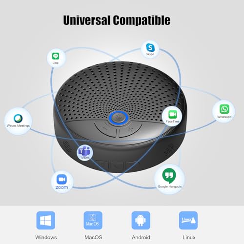 Image of CM900 Conference Speaker and Microphone, 4 AI Mics 360 20ft (7m) Voice Pickup, Noise Reduction, USB C & Bluetooth 5.3 (20m & 66ft) Speakerphone for 16 People, Compatible with Leading Platforms