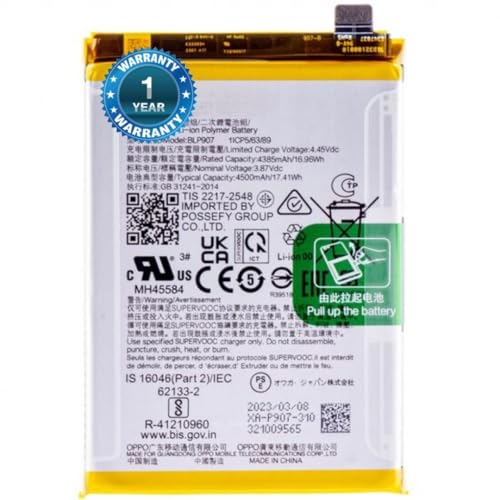 Image of Original BLP907 Battery for A96 Reno 7Z / F21 Pro / F21 Pro 5G / F21s PRO / F21s Pro 5G Battery with 1 Year Warranty**** (N68)