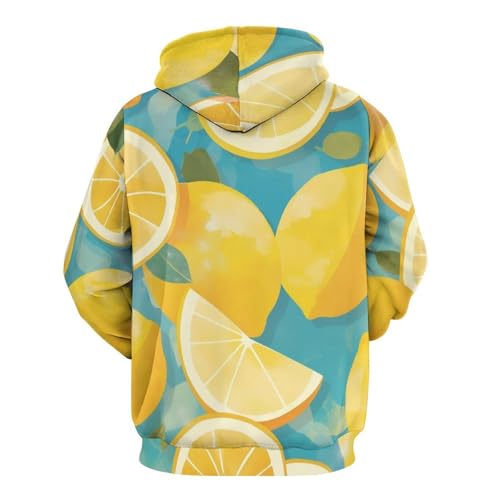 Sweatshirt Pullover Citron Dessin Animé - Sweat à Capuche Mixte Taille S - 4