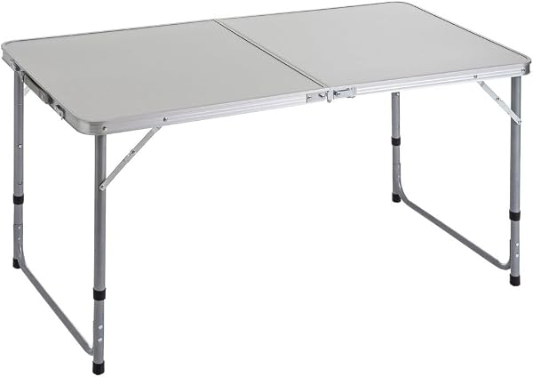 Mesa plegable ajustable para camping y playa
