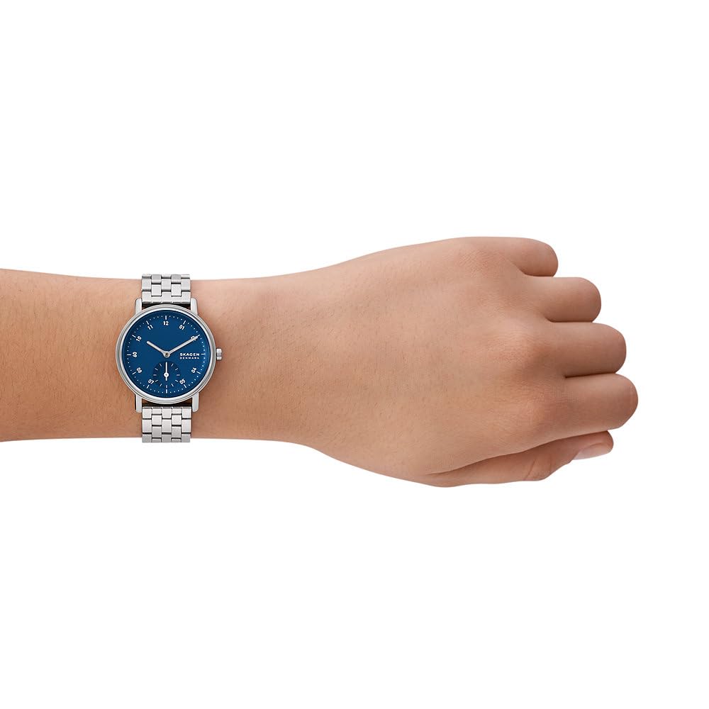 Skagen Kuppel - Orologio da donna al quarzo, con tre lancette e cinturino in acciaio inox, tessuto o pelle