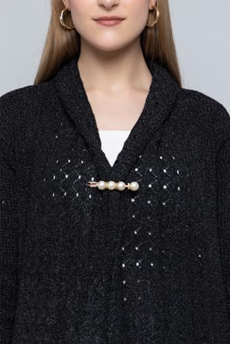 Image of Wear lusso Women's Woolen V-Neck Open Front Shrug Cardigan | Long Sleeve Winter Sweater for Girls & Ladies | Stylish Warm Outerwear in Trendy Colors