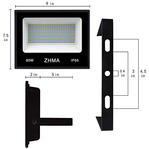 ZHMA 60W UV LED Black Light Flood Light with Plug,UV Light for Indoor and Outdoor Blacklight Party,Body Paints Fluorescent Effect,Glow in The Dark,Stage Light,Aquariums and Other Entertainment Venue