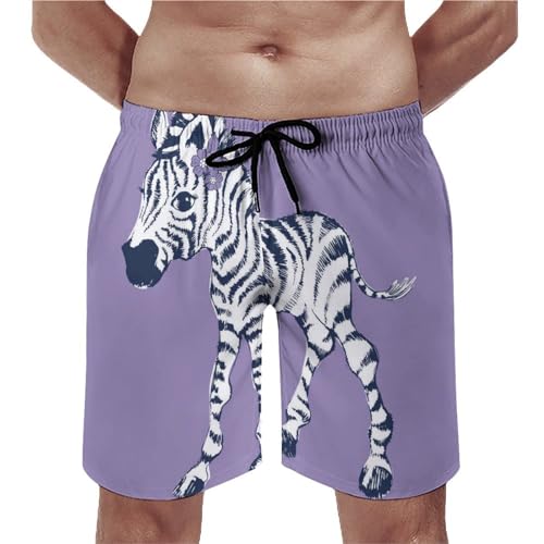 Shorts de bain homme cheval rayé maillot taille XL avec poches et cordon