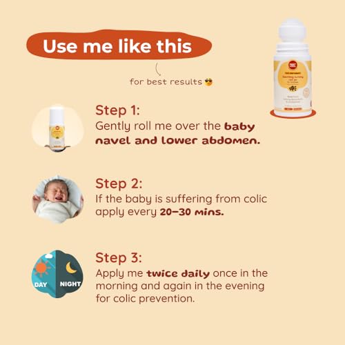 Image of ROOT and SOIL Soothing Tummy Roll-On for Babies - Hing 50 ML, 0+ Months | 100% Natural & Herbal | Newborn & infant friendly | No Preservatives