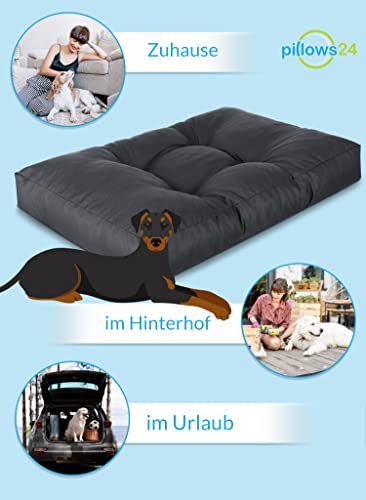 Pillows24 Hundebett in 3 Größen M, L und XL erhältlich, 10 cm hoch, Hundematte ideal für kleine, mittlere und große Hunde, waschbares Hundekissen, 100% Oxfort-Polyester, leicht zu reinigen